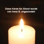 kerze für ghost von irene b angezündet