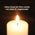 kerze für petro von adela b angezündet