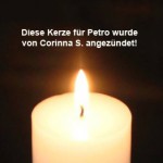 kerze für petro von corinna s angezündet