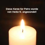 kerze für petro von heike n angezündet