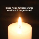 kerze für edox von petra l angezündet