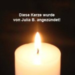 kerze von julia b angezündet