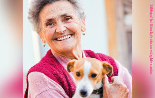 alte-frau-hund-vererben-klein 30 Jahre Tierschutz - Über 50.000 Tiere in Geborgenheit - Tierschutzliga